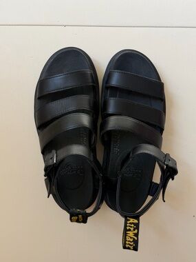 Dr. Martens Blaire Athena Leather Strap Sandal - Black